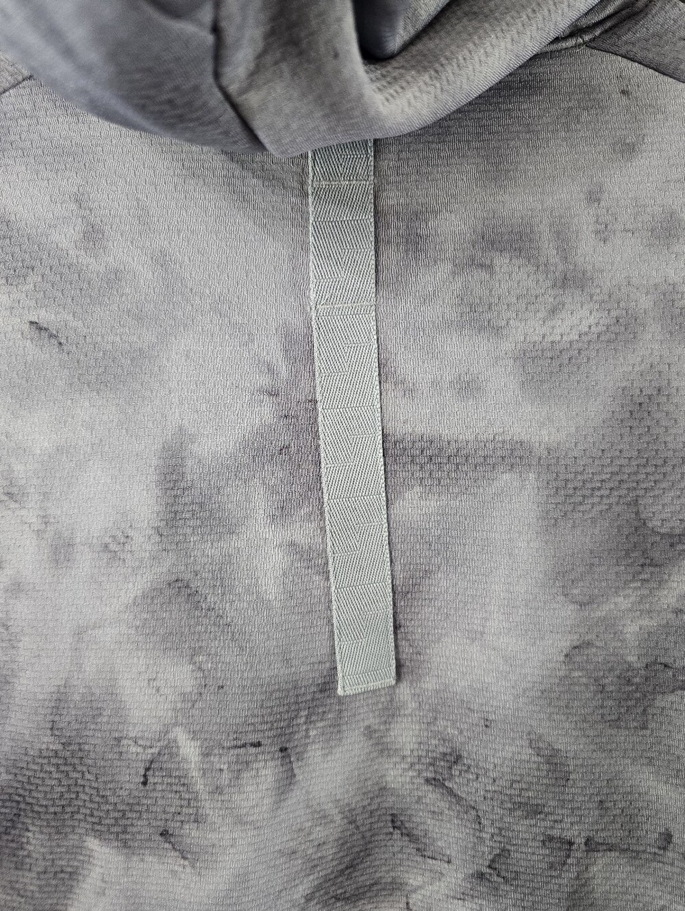 Lululemon Textured Tech Hoodie Diamond Dye Rhino Grey Anchor Sweatshirt Gray M - Picture 14 of 15